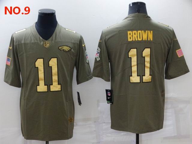 Men's Philadelphia Eagles #11 AJ Brown Jersey NO.9;